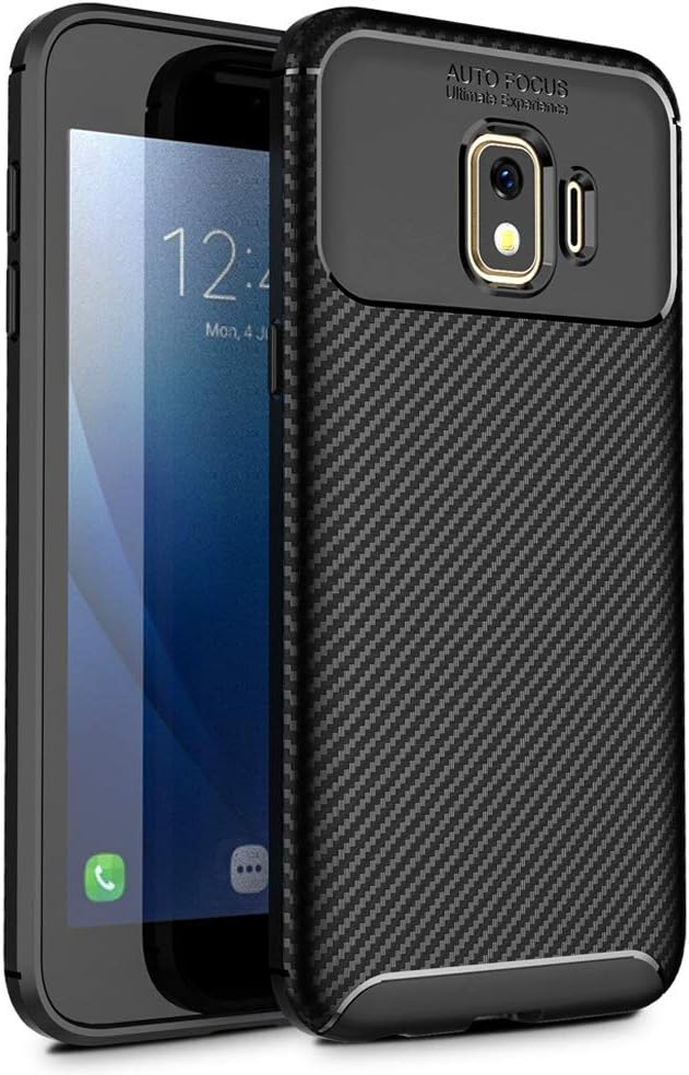 Slinco Galaxy J2 Core Case, Galaxy J2 Dash Case, Galaxy J2 Pure Case, Bench Case Flexible Soft TPU Slim Light Rugged Durable Armor Snugly Fit Case for Samsung Galaxy J2 Core(Black)