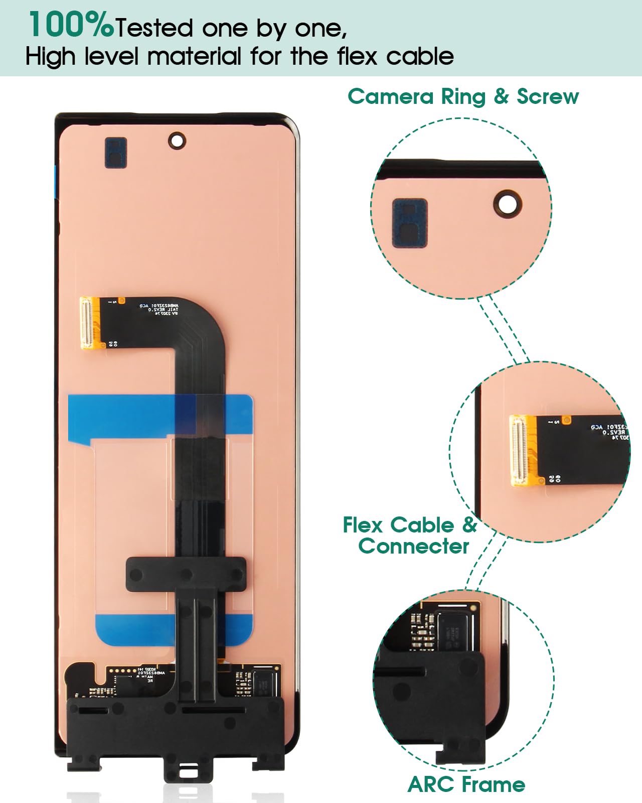Amazon.com: Original for Samsung Galaxy Z Fold 3 5G Outer Small