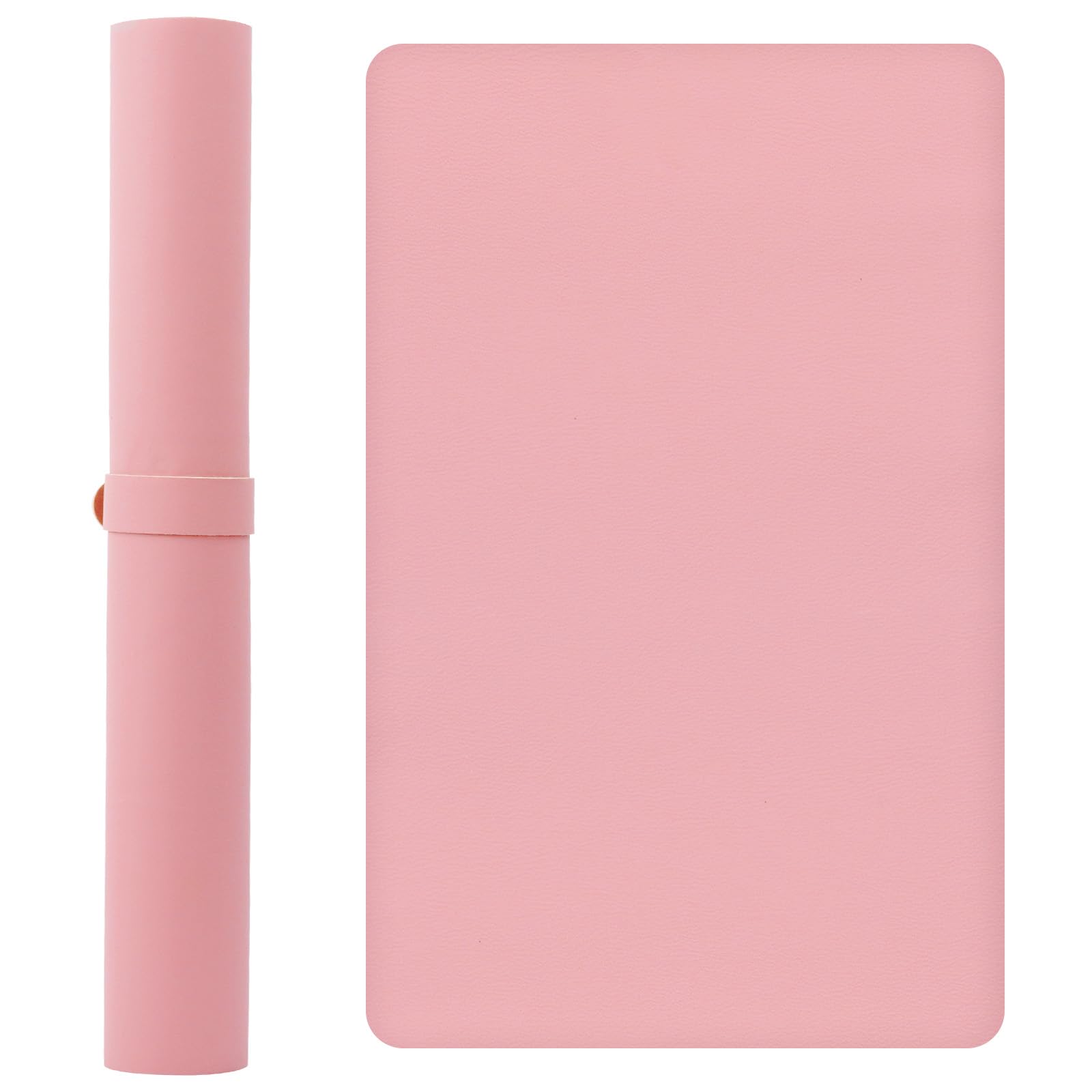 Poggiamano Unghie, Appoggia Mani per Unghie, Tappetino Nail Art Pieghevole, Cuscinetto Poggiabraccia per Unghie Impermeabile, Tappetino Scrivania Manicure Antiscivolo Pelle PU 60x40cm (Rosa)