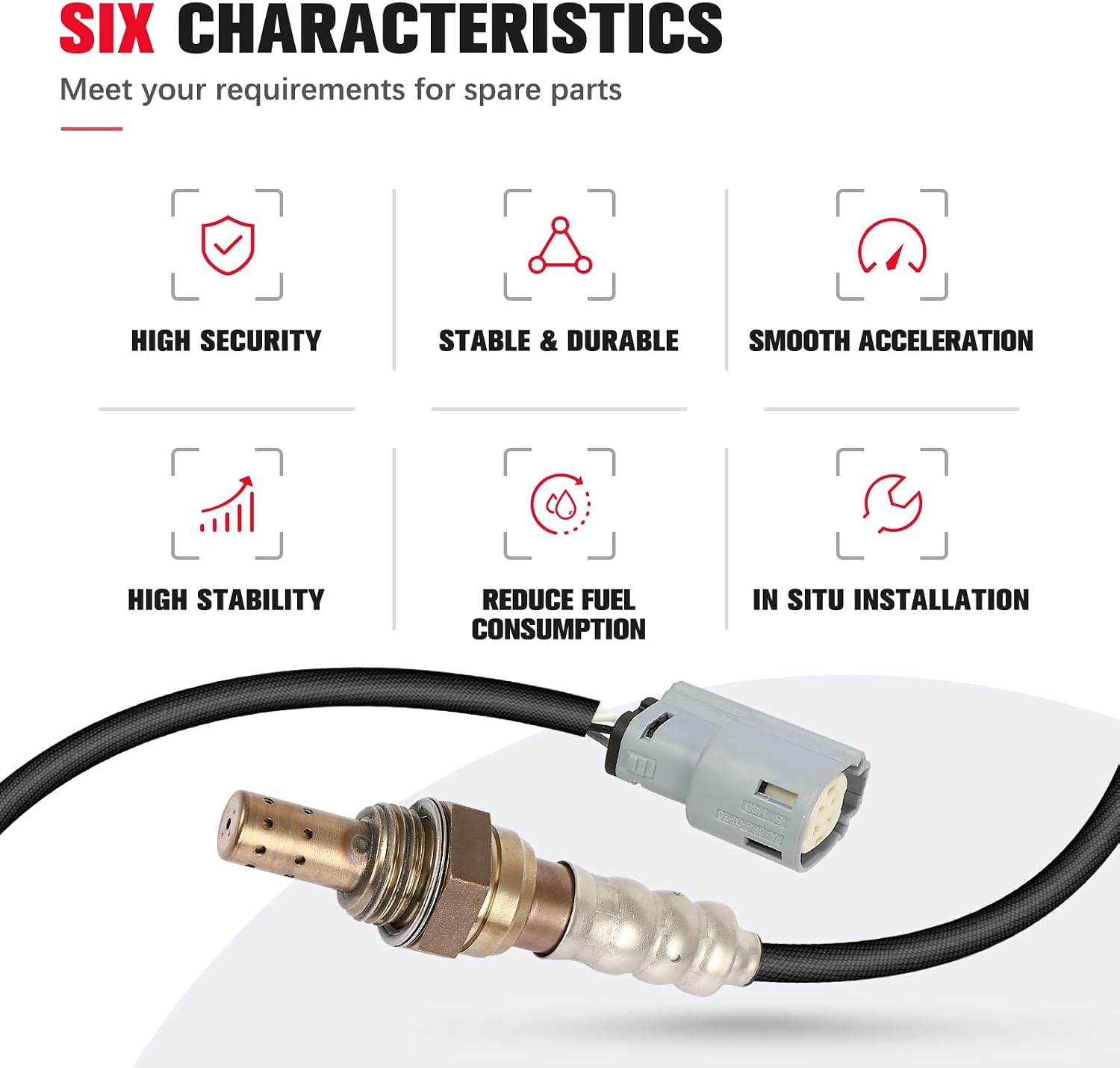O2 Oxygen Sensor Compatible for Ford Escape 2013-2016, Fusion 2013-2020, C-Max 2013-2018, Transit Connect 2014-2015 & for Lincoln MKZ 2013-2020, L4 2.0L 2.5L, Downstream