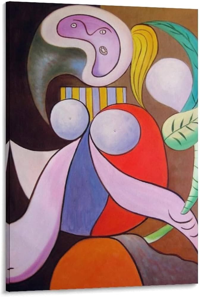 Amazon.co.jp: パブロ・ピカソ「花と女性」 ホーム装飾 アートパネル
