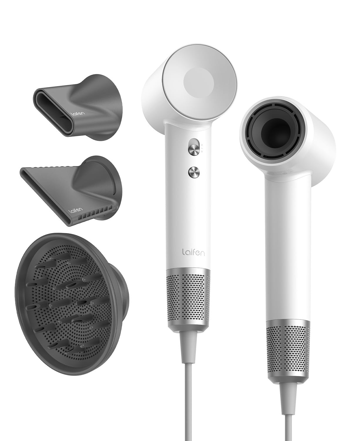 Laifen Hair Dryer, Blow Dryer with 110, 000 RPM Brushless Motor for High-Speed Drying, 200 Million Ionic Hair Dryer with Smooth Nozzle for Travel & Home with Low Noise, Thermo Control