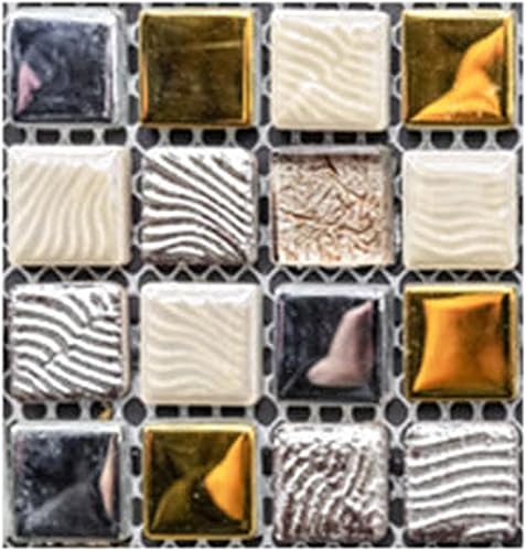 10 piezas de azulejos decorativos 3D autoadhesivos para salpicaduras para cocina, baño, azulejos de pared autoadhesivos 3D para tocadores de baño,