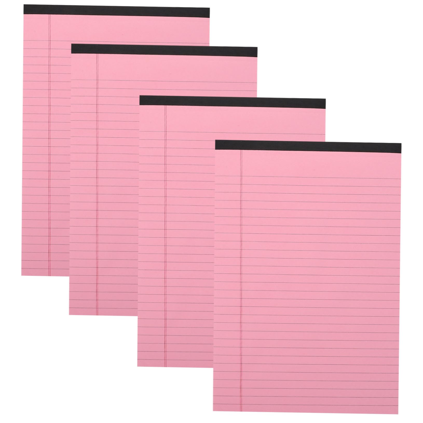 ABOOFAN 4 Pièces Bloc-notes Rose Déchirable Cahier à Lignes Horizontal Réutilisable pour Bureau École Réunions Notes Organisées