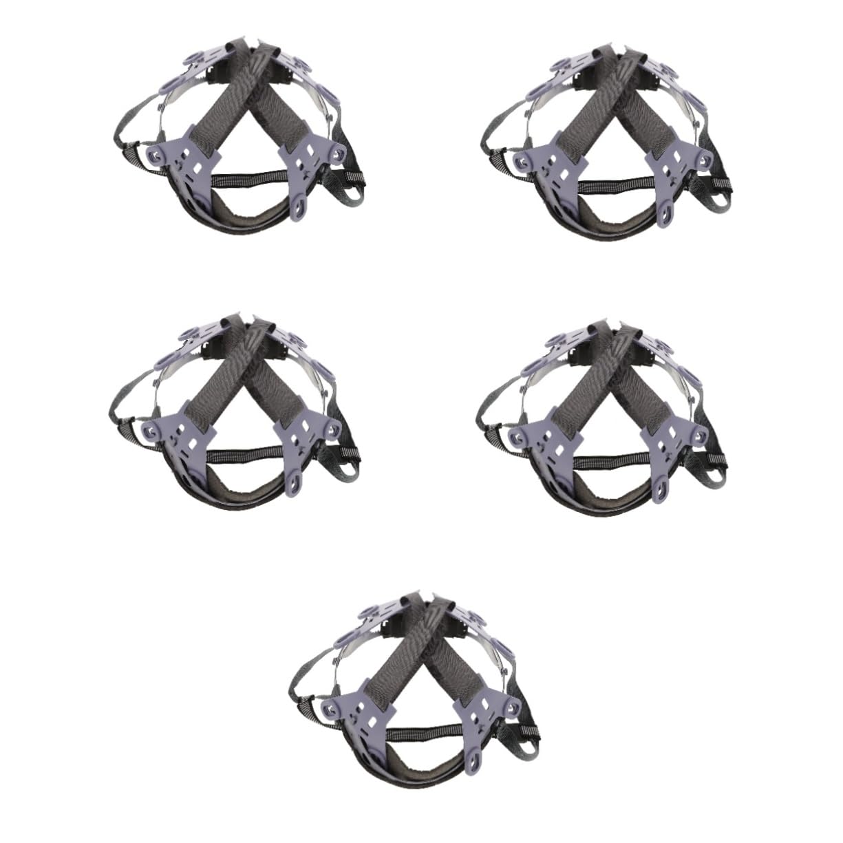 Gadpiparty Helmfutter Schutzhelmeinlagen Hart Liner Konstruktion Helmaufhängung Helmeinsatz Einstellbar Hardhat-zubehör Schutzhelm-ersatzaufhängung Nylon Light Grey