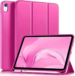 Capa Ipad 11ª/10ª Geração A16 (2025/2022) - Case Slim Magnética Com Suporte Para Caneta e Despertar Automático (ROSA PINK)