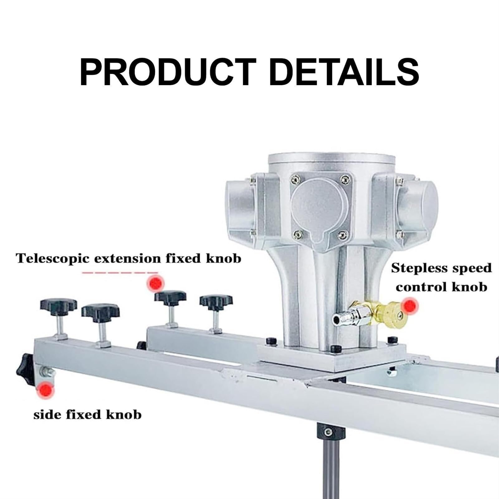 Agitador de tambor comercial, máquina mezcladora de tanque IBC, motor de 5 cilindros, hélice plegable, for agitador de disolvente de tinta, alcance telescópico de 65 a 125 cm