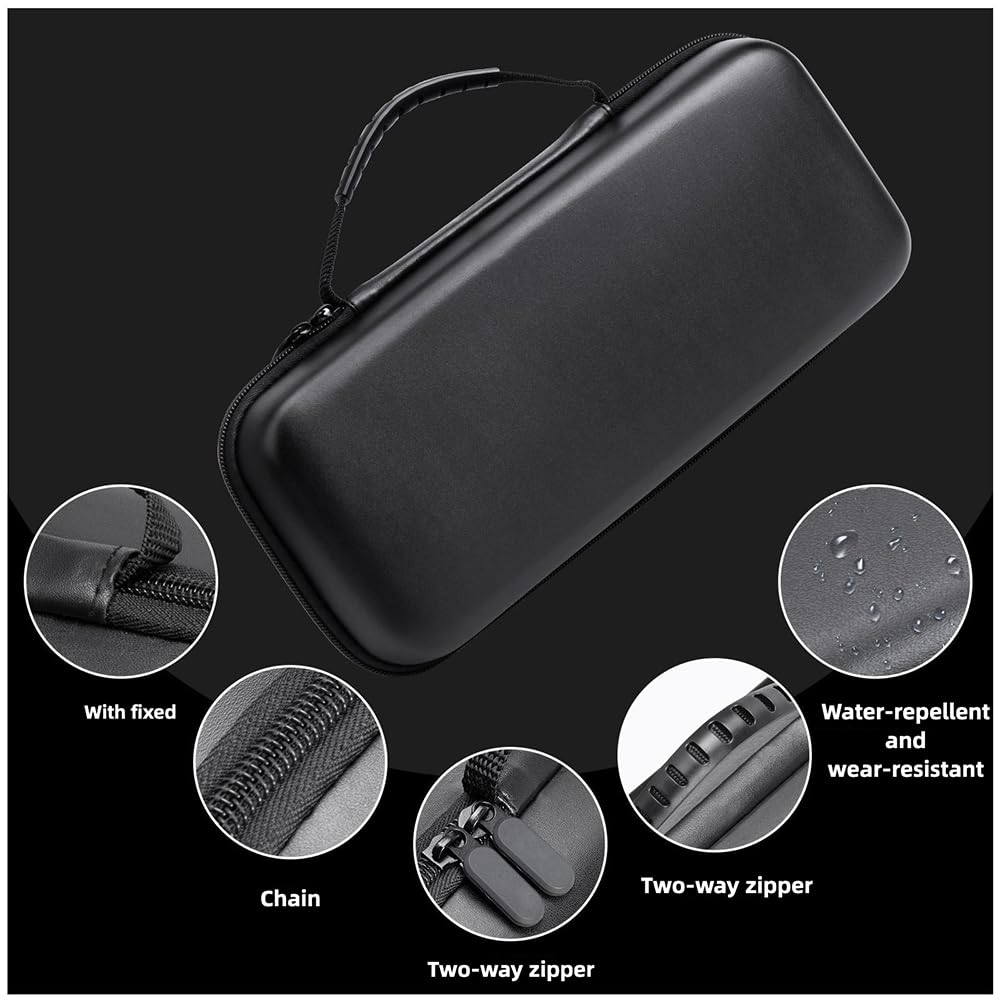 Voikoli Carrying Case Compitable with Ayn Odin 2 (Odin 2 Base/Pro/Max)/Odin Mini/Odin 3,Hard Case for Travel and Storage [Black]