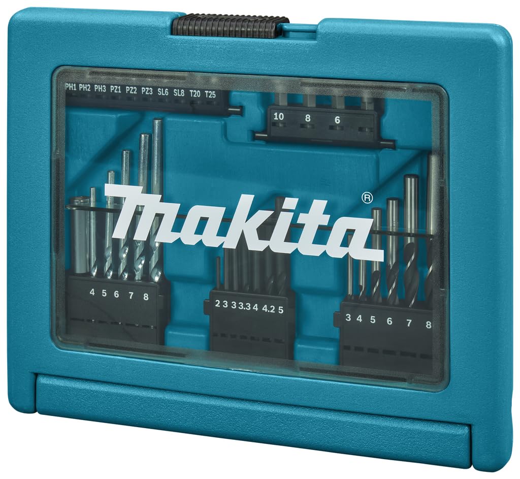 Makita B-49389 Juego de 6 Brocas Estuche 33uds