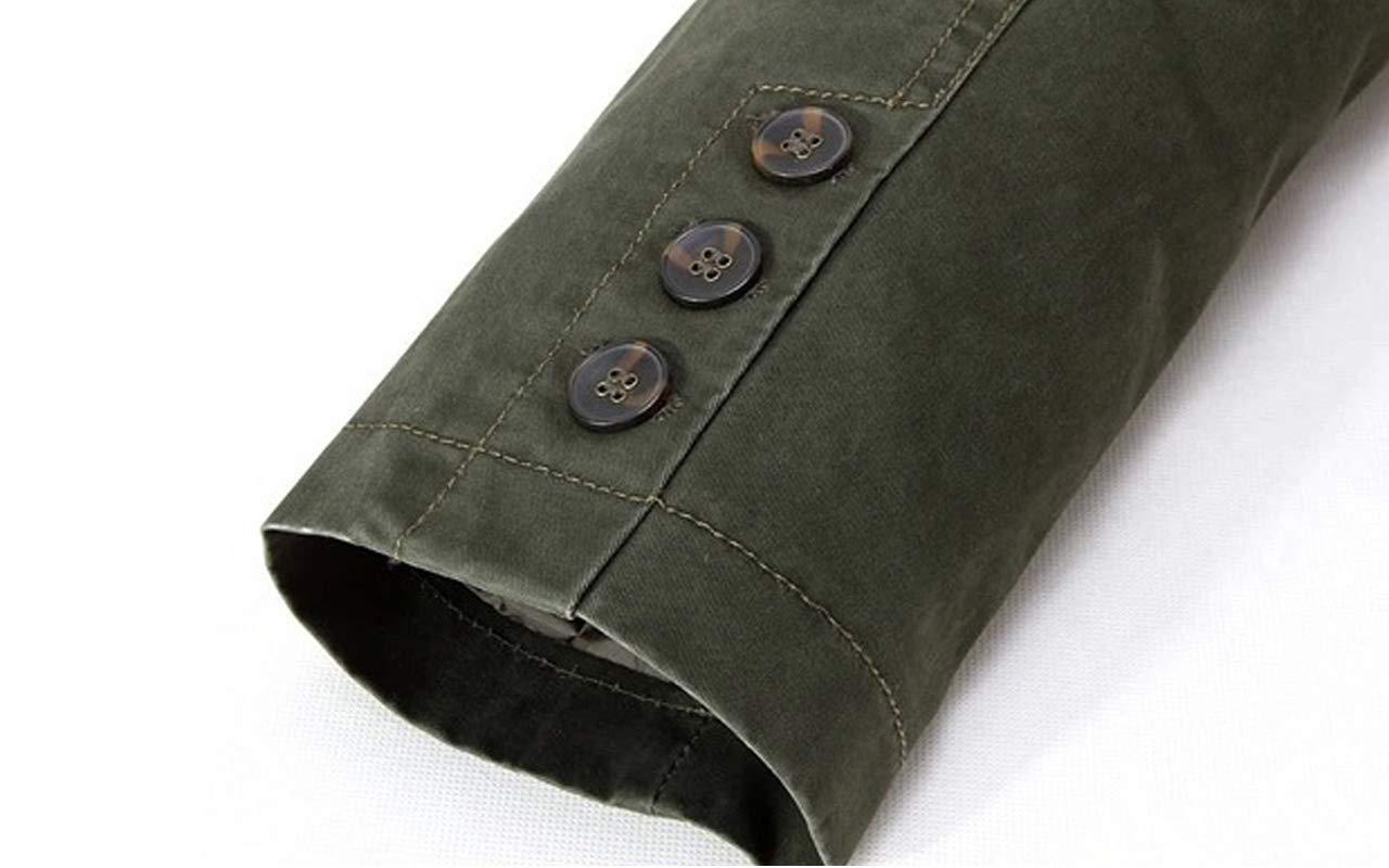 Męska marynarka casualowa, slim fit, klasyczny garnitur wojskowy, wiele kieszeni, lekki płaszcz