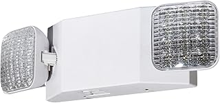 Emergency Lights with Battery Backup,Commercial Emergency Light,Two Adjustable LED Light Head Emergency Lighting Fixtures,120-277V AC, UL Certified,1PCS