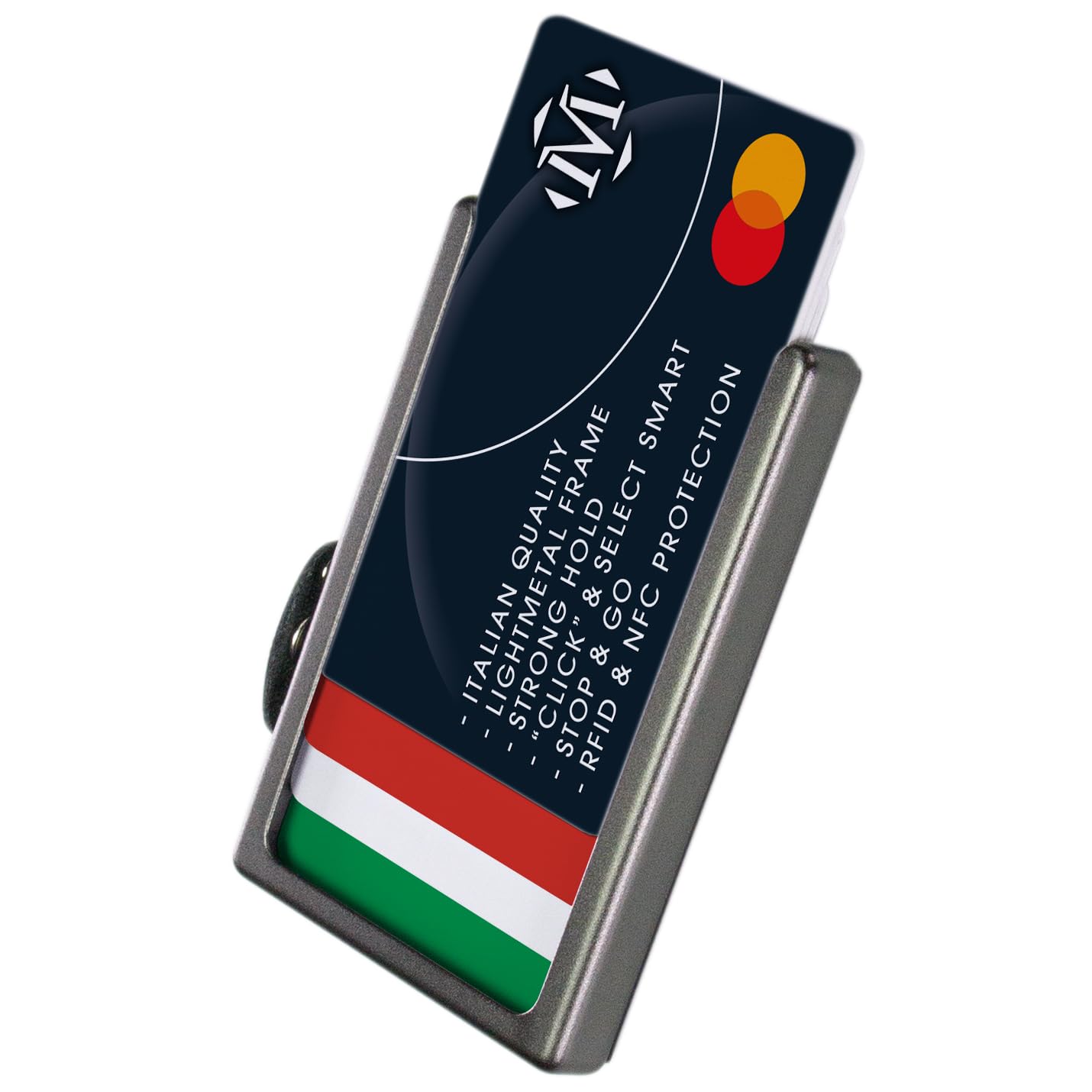 Mini Wallet aus Premium-Nappaleder – Schlankes, Leichtes Kreditkartenetui mit RFID-Schutz für Herren & Damen – Kompakt, Elegant. BLAU