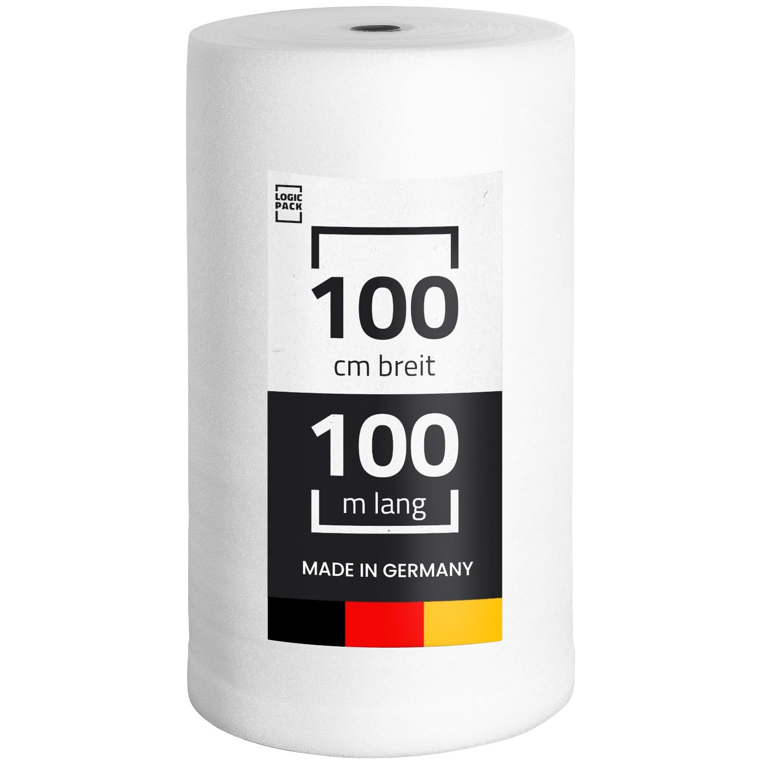 Trittschalldämmung aus PE-Schaumfolie 2mm 100 m² Rolle Dämmunterlage Laminatuterlage und Parkettunterlage Fußboden leicht zu schneiden - 1 m x 100 m 1 Rolle