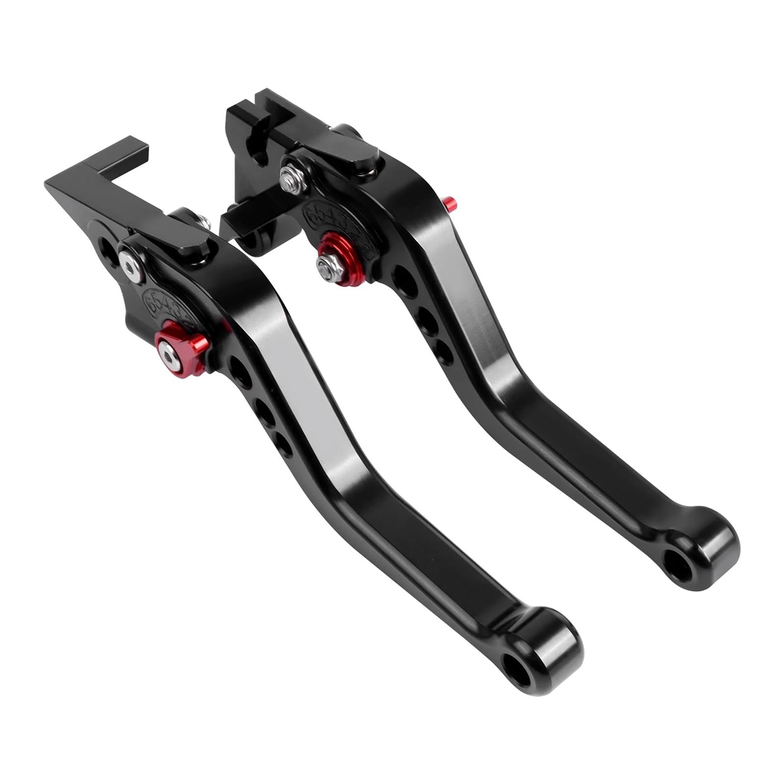 Riderai Short-Black Motorbike Clutch Levers Cnc Adjustable Brake Clutch Levers For Yamaha Mt125 Mt-125 Mt 125 2014-2021 Handles Bar Lever(Short-Black)