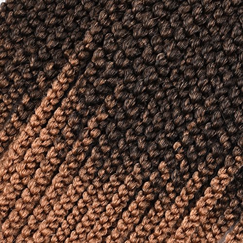 Extension di capelli sintetici scuri a treccine