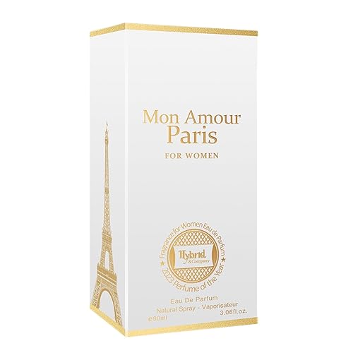 Miniatura 3 de Hybrid & Company Mon Amour Paris Fragancia para mujer, Eau De Parfum Natural Spray Elegante Fragancia, 3.04 onzas líquidas
