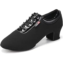 Women Latin Ballroom Dance Shoes Lace up Modern Performence Latin Salsa Practice Dance Shoes,Model 601