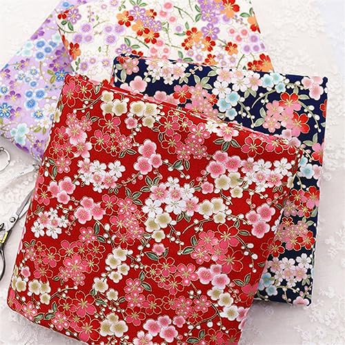 Tissu coton japonais multicolore coupon couture patchwork et accessoires - 6