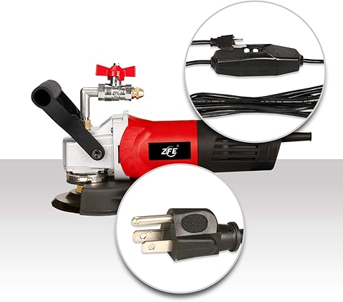 Miniatura 5 de ZFE Pulidor húmedo de 800 W110 V de velocidad variable de 4 pulgadas molinillo y almohadillas de pulido de diamante de granito pulidor de piedra