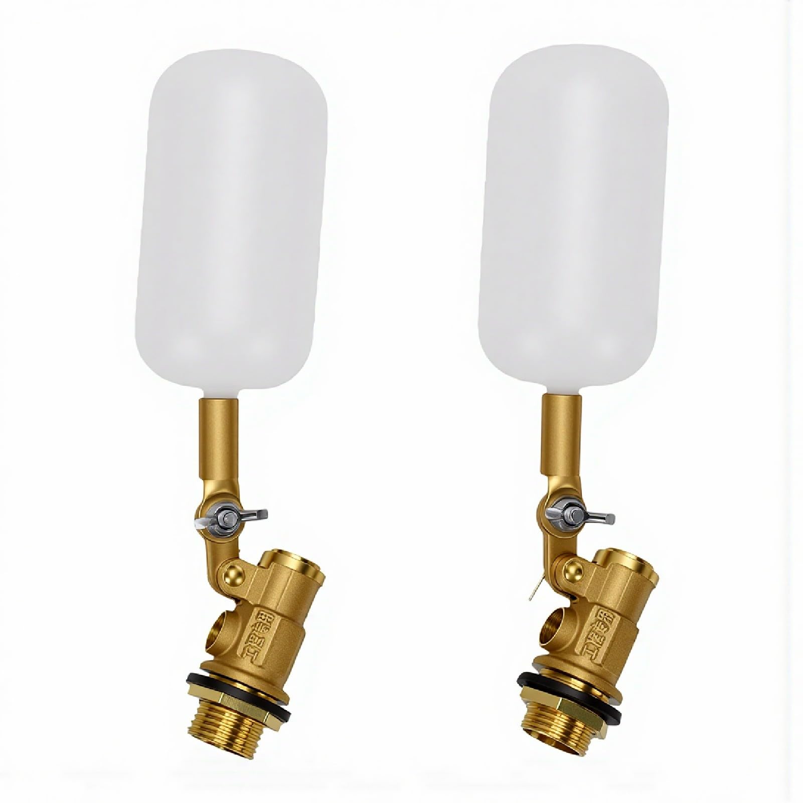 Valvola a Galleggiante di Ricambio in Ottone da 1/2 Pollice, Riempimento Automatico e Controllo del Livello Dell'acqua con Braccio Regolabile, Valvola a Sfera a Galleggiante