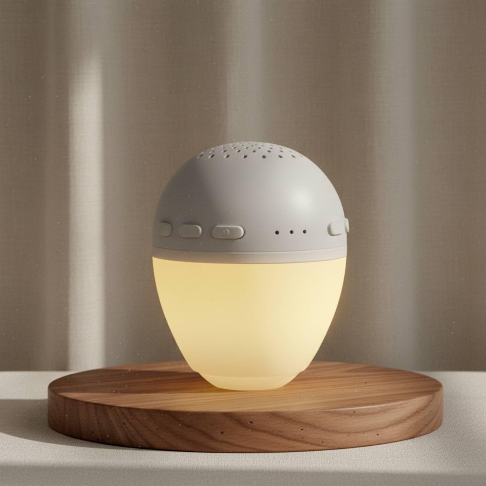 Altoparlante con Macchina Del Rumore Bianco LED Cassa con Luce Compatta Generatore di Rumore Bianco per Neonati, ulti, Scrivania