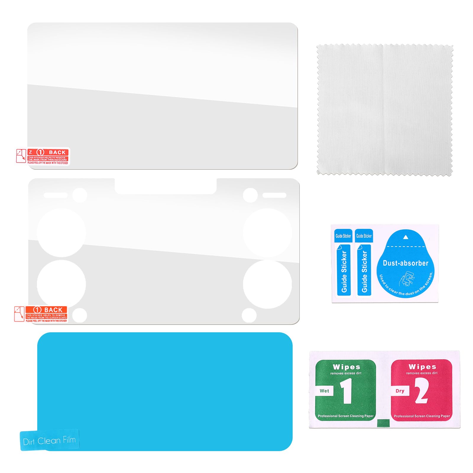 Photo 1 of Sinbana 2pcs Screen Protector for AYN THOR Handheld Console, Tempered Glass Anti-Scratch Screens Cover with Alcohol Wipe Dust Removal Stickers Microfiber Cloth (Upper + Lower Screen)
