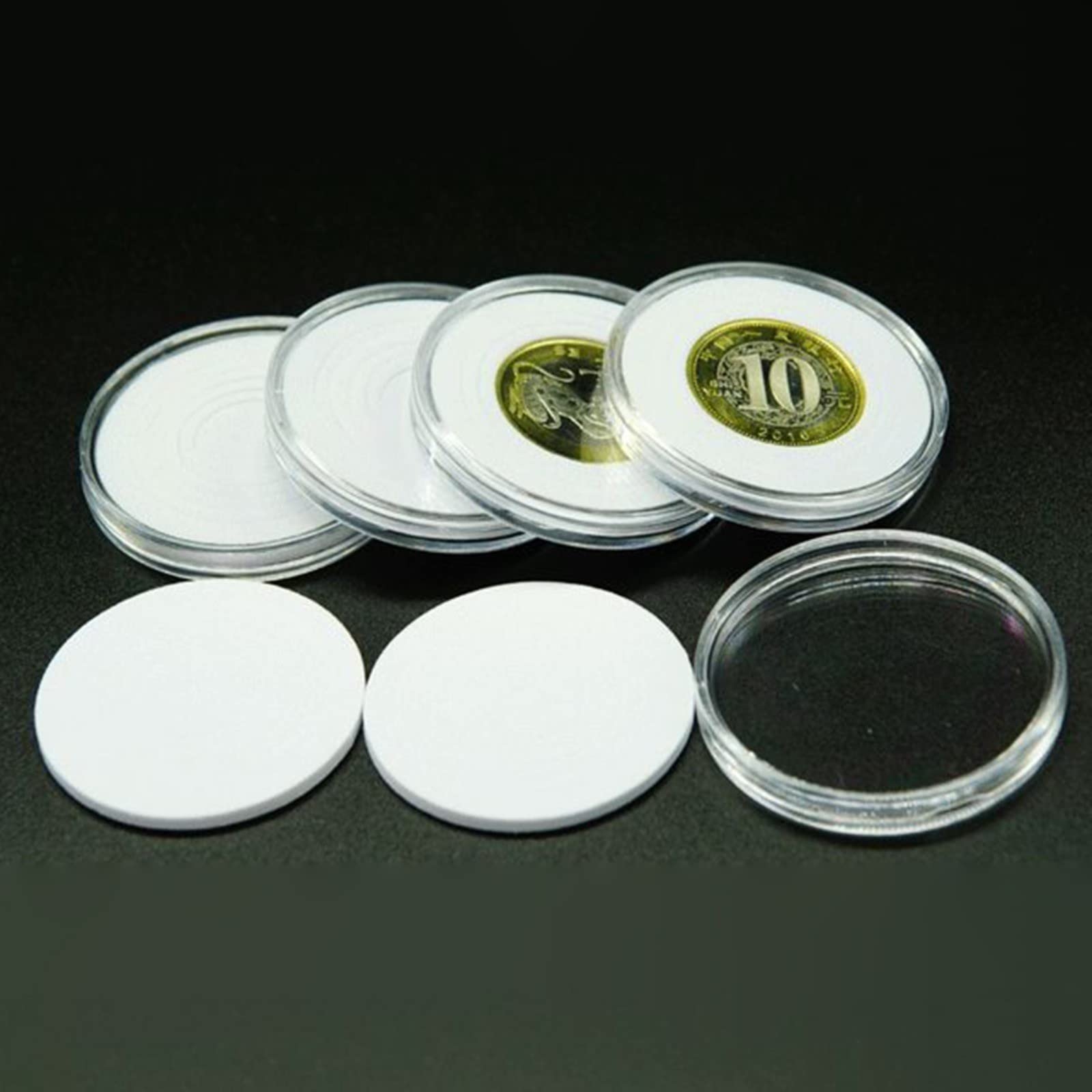 SAFE Blauw munten doosje geschikt voor meerdere munten met een doorsnede van max. 45 mm - Filatelie & Numismatiek