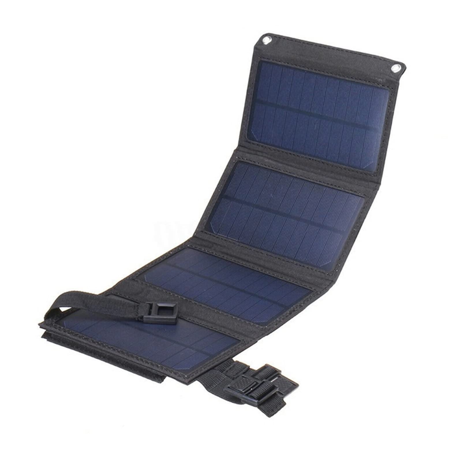 USB Składane panele słoneczne przenośne elastyczne małe wodoodporne panele solarne 5V ogniwa do ładowarki z telefonu komórkowego(Nero)