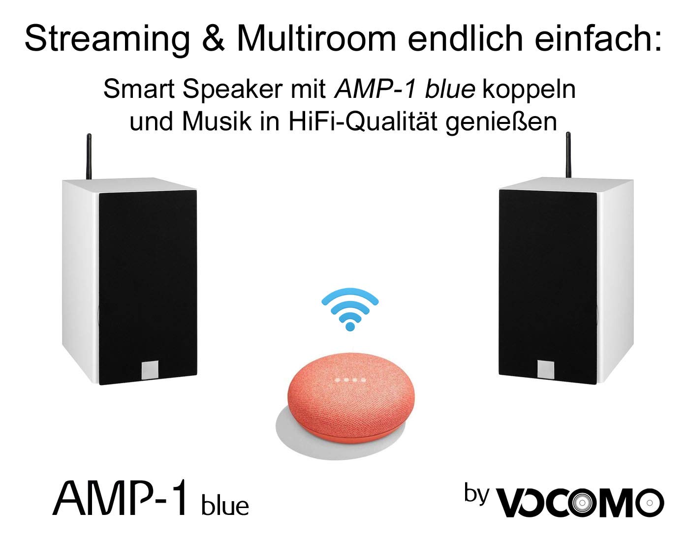 AMP-1 Blue Bluetooth TWS Verstärker mit aptX Paar