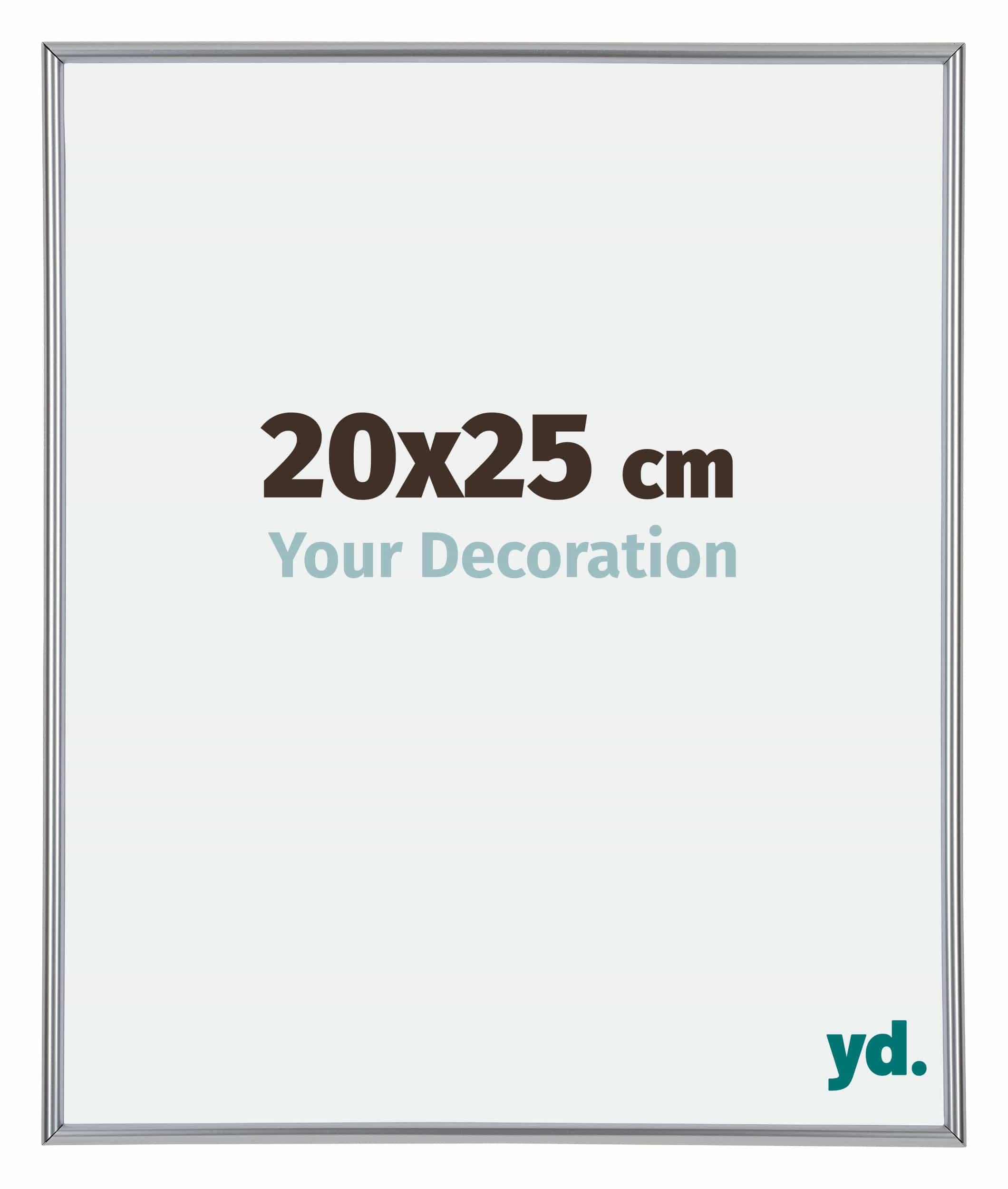 Your Decoration - Picture Frame 20x25 cm - Silver High Gloss - Decorative Wall Frame in Plastic with Antireflection - Frame 20x25 - Annecy