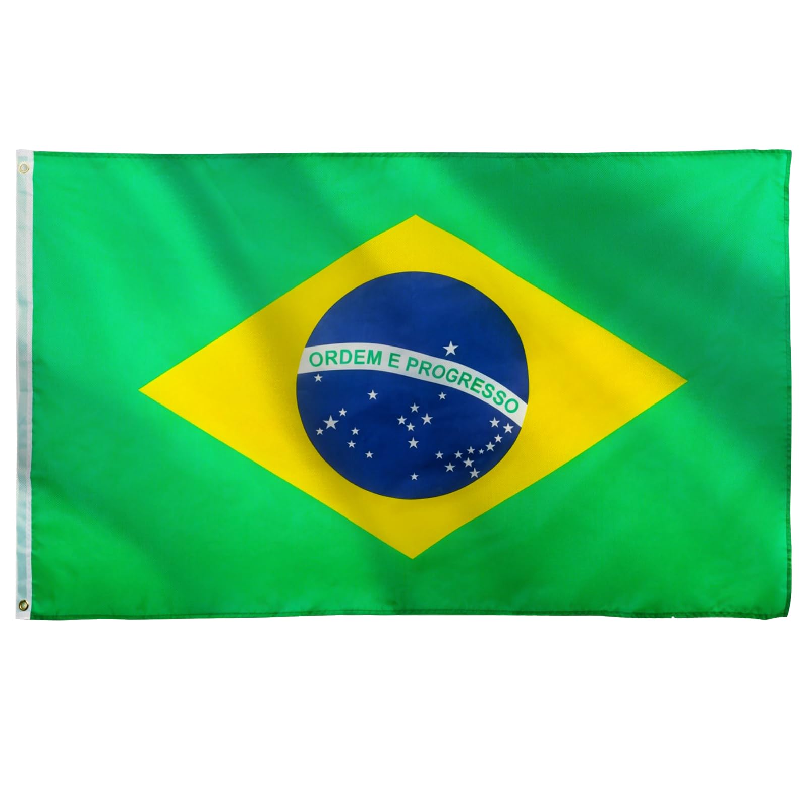 Large Brazil Flag 5ft x 3ft for World Cup 2026 Flag Decorations,Brazilian Flag Polyester Double Side with Brass Eyelets for Football Game Day Garden Street Indoor Outdoor โ image 1