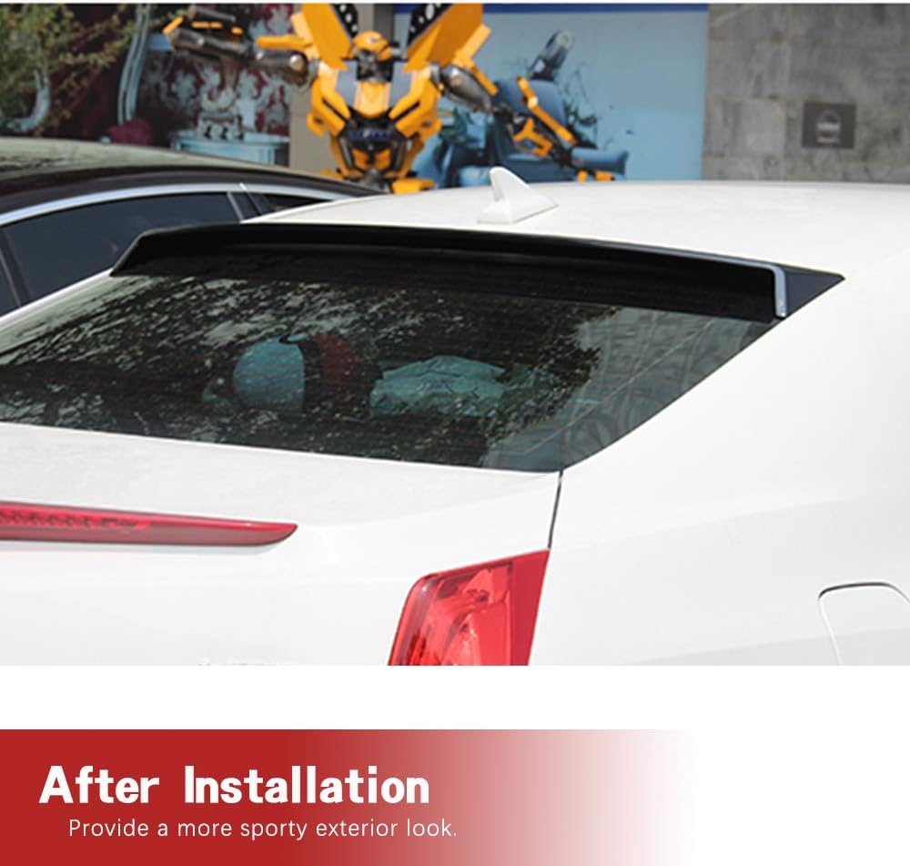 Carbon Fiber Roof Spoiler Fits for Cadillac ATS Sedan 2013-2019 Custom Parts Rear Trunk Roof Lip Spoiler Window Tail Wing Body Kits Factory Outlet