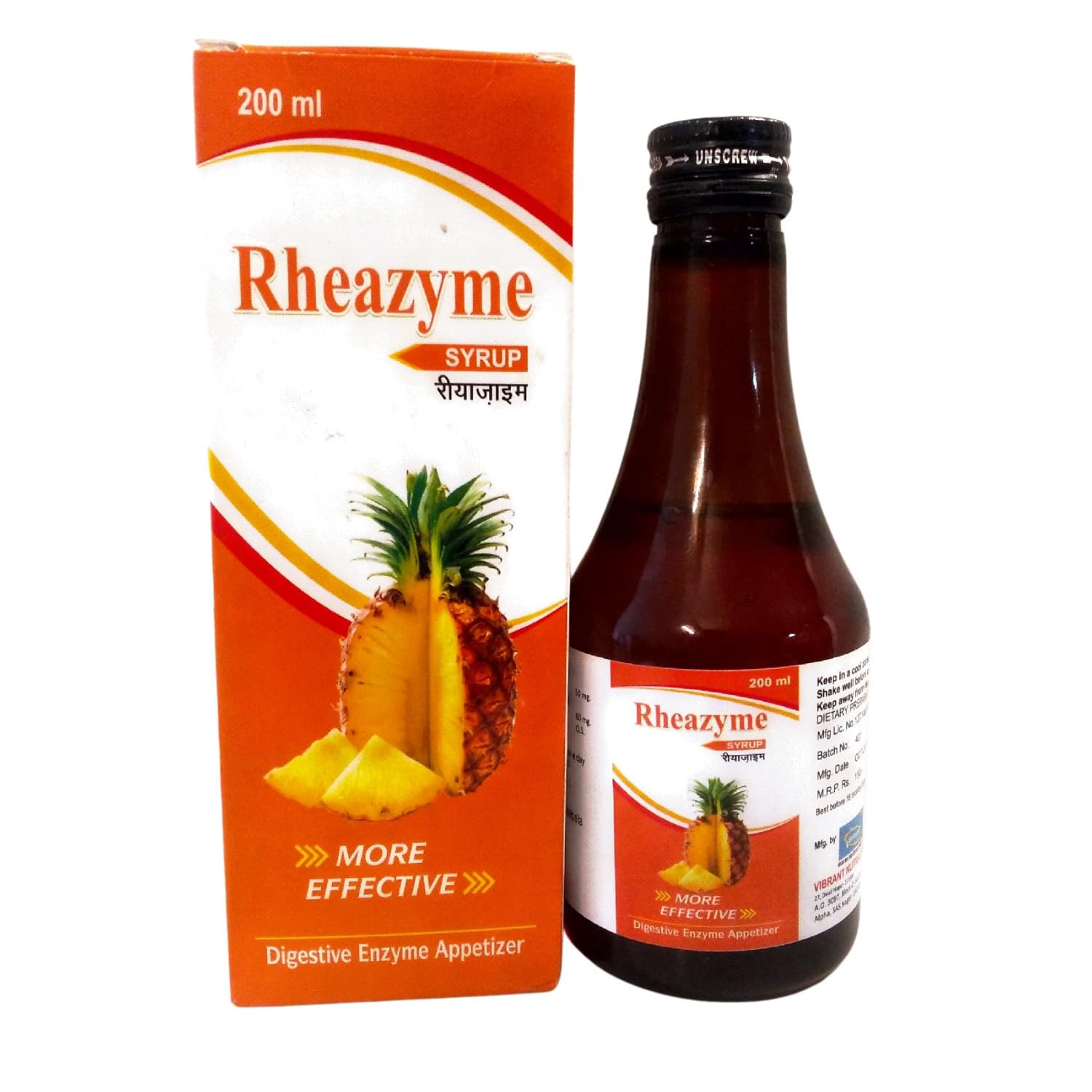 Rheazyme Syrup Digestive Enzyme syrup | 200 ML (B0D3F92SBX) Amazon Price History, Amazon Price Tracker