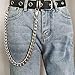 Pants Chain for Men Pants Chain Unisex Fashion Metal Punk Wallet Belt Keychain Goth Accessories(56cm)