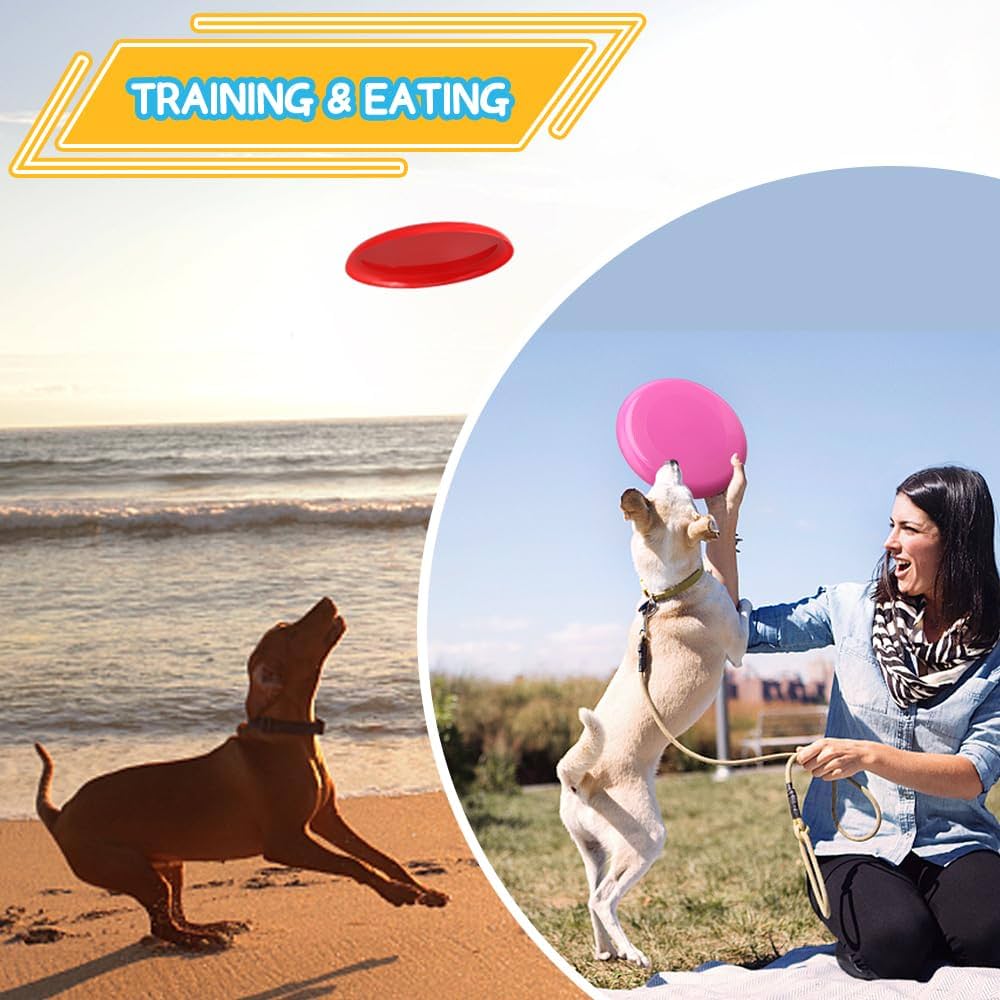 Frisbee Flying Disc Not Slip Soft Silicone Toy Parents Kid Time Outdoor Sport 2 Pcs Color Random