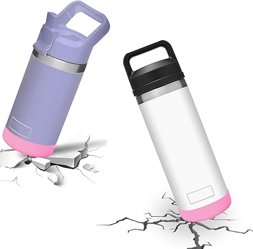 Miniatura 2 de Acemoo Funda de silicona para botas YETI Rambler Jr de 12 onzas y Rambler de 12 onzas y 18 onzas, protección más segura para botella YETI Rambler