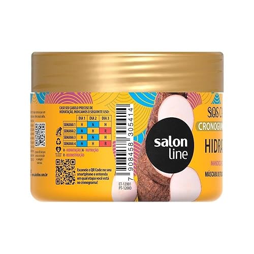 Miniatura 4 de Salon Line - Linha SOS Cachos (Cronograma Capilar) - Mascara de Hidratacao 300 Gr - (SOS Rizos (Horario Capilar) - Mascarilla Hidratante Net 17.63
