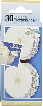 Staufen Paper Drip Catcher, Absorbent, Diameter 5 cm, 30 Pieces, White 1 Set