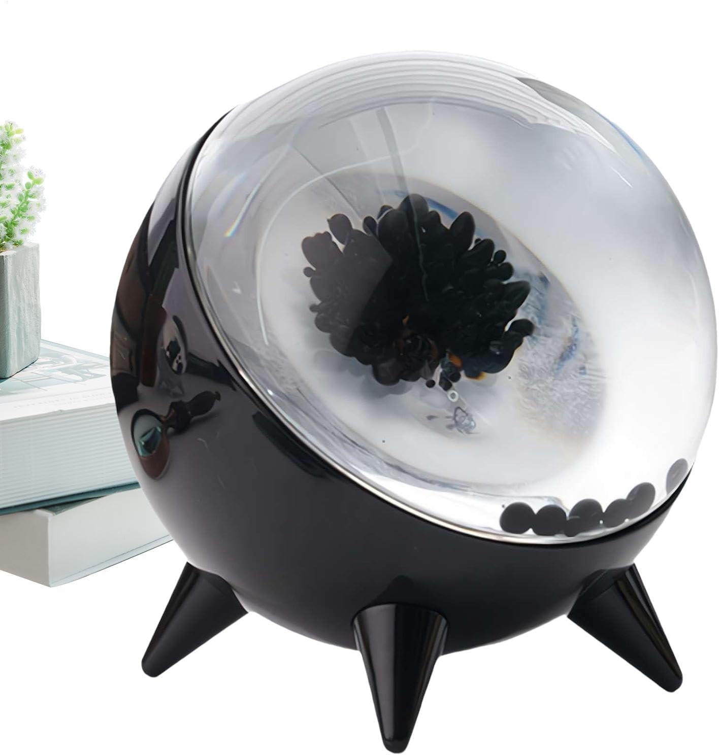 Ferrofluid Lamp, Ferrofluid Speaker, Dancing Ferrofluid, Venoms Sound Fluid, Ferro Fluid Sound Visualizer, Charging Ferrofluid Speaker Sound Visualizer with Light, Ferrofluid Display Lamp