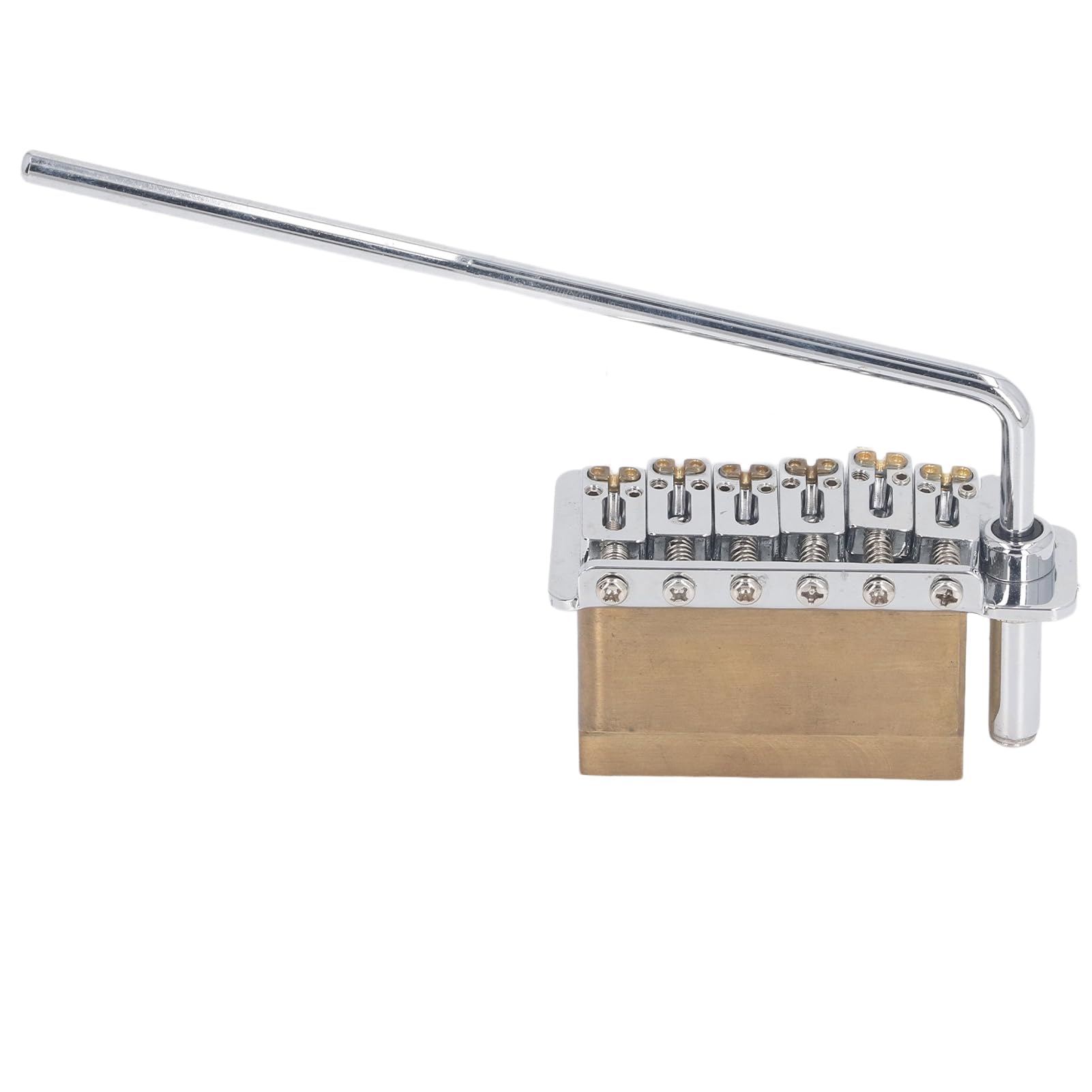 Guitar Tremolo Bridge Premium Metal 2 Point Electric Guitar Tremolo Bridge con braccio spinta in ottone per chitarre Strat Musicisti e appassionati professionisti