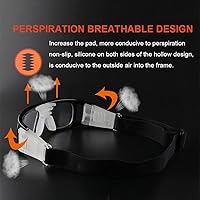 Vista 8 de SHEEN KELLY Gafas deportivas profesionales para adultos, gafas de seguridad protectoras para baloncesto, gafas de baloncesto para hombres