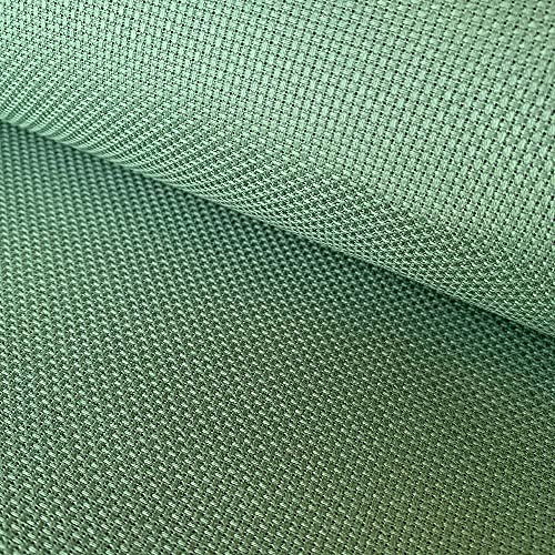 Xstitchbuy 14 Count Aida Cloth Embroidery Counted Cross Stitch Fabric, Grass Green, 30W X 35L Inch #TOP5