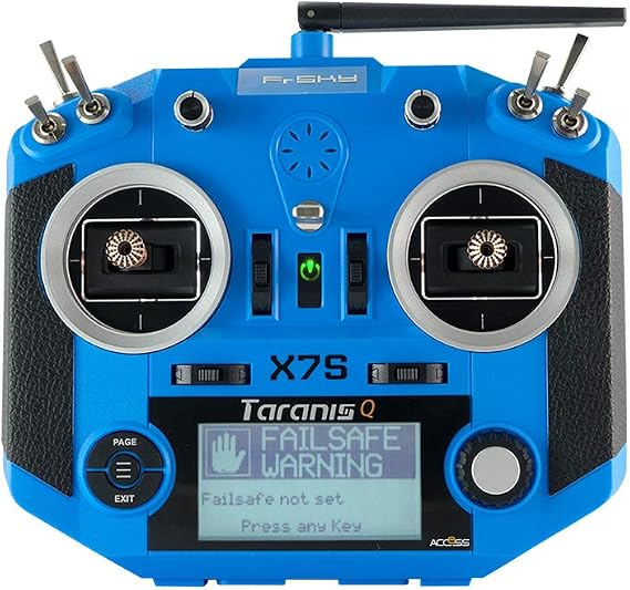 FrSky 2.4GHz Taranis Q X7S Access Transmitter with R9M 2019 (Blue)