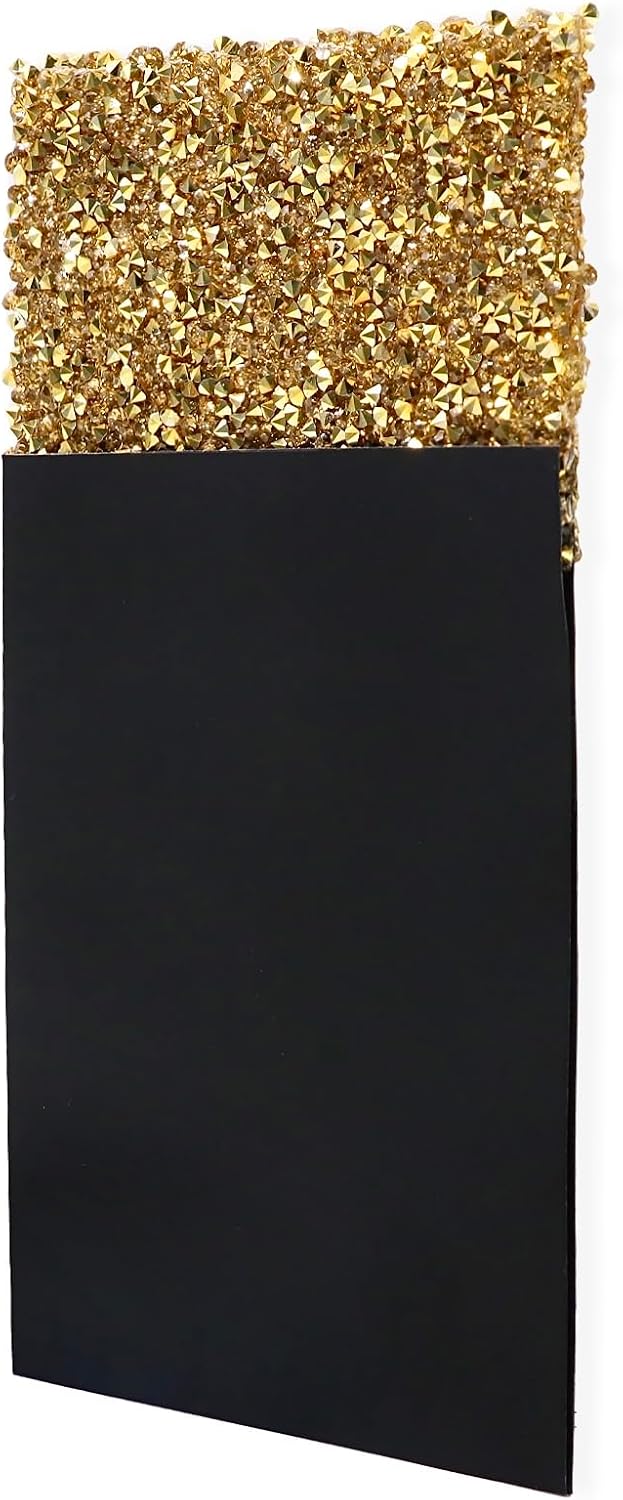 LJBFNN Rhinestone Mens Pocket Square on Card Prefolded Pocket Squares for Men Suit Handkerchiefs for Festival Stage Party