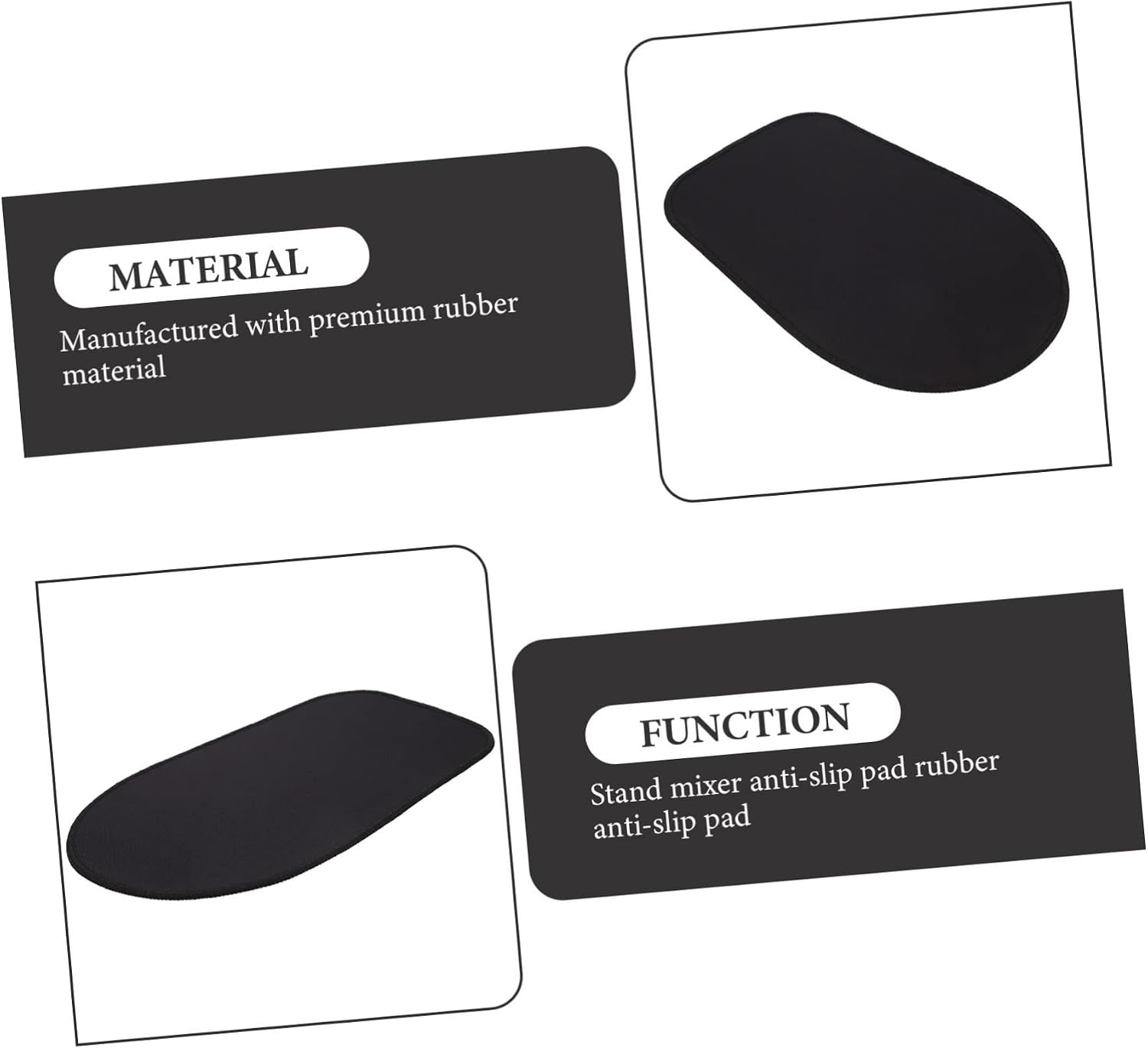 GLEAVI Stand Mixer Sliding Mat Rubber Anti-Slip Mat for Kitchen Appliances Compatible Stand Mixers Easy to Clean