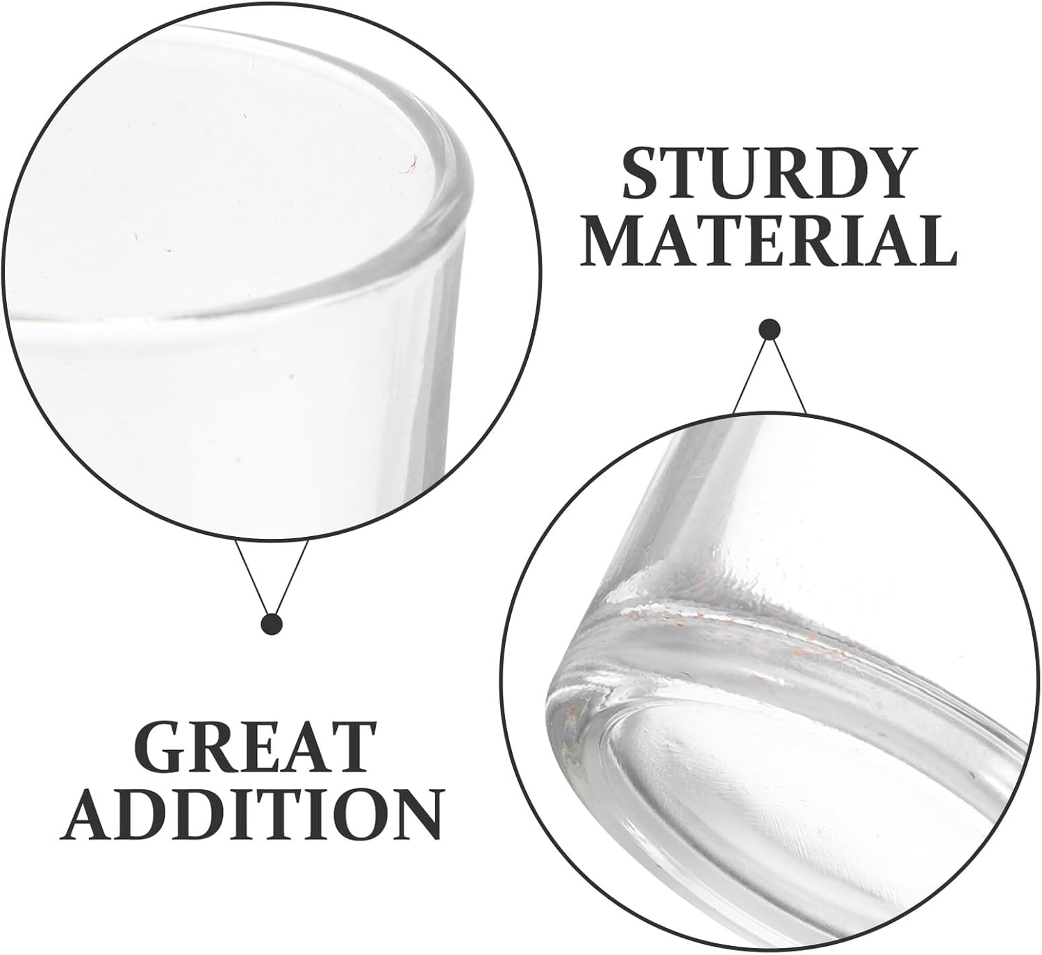 12pcs 80ml Small Glass Shot Cups Mini Wine Chalice Glasses for Home Bar Camping and Party Use