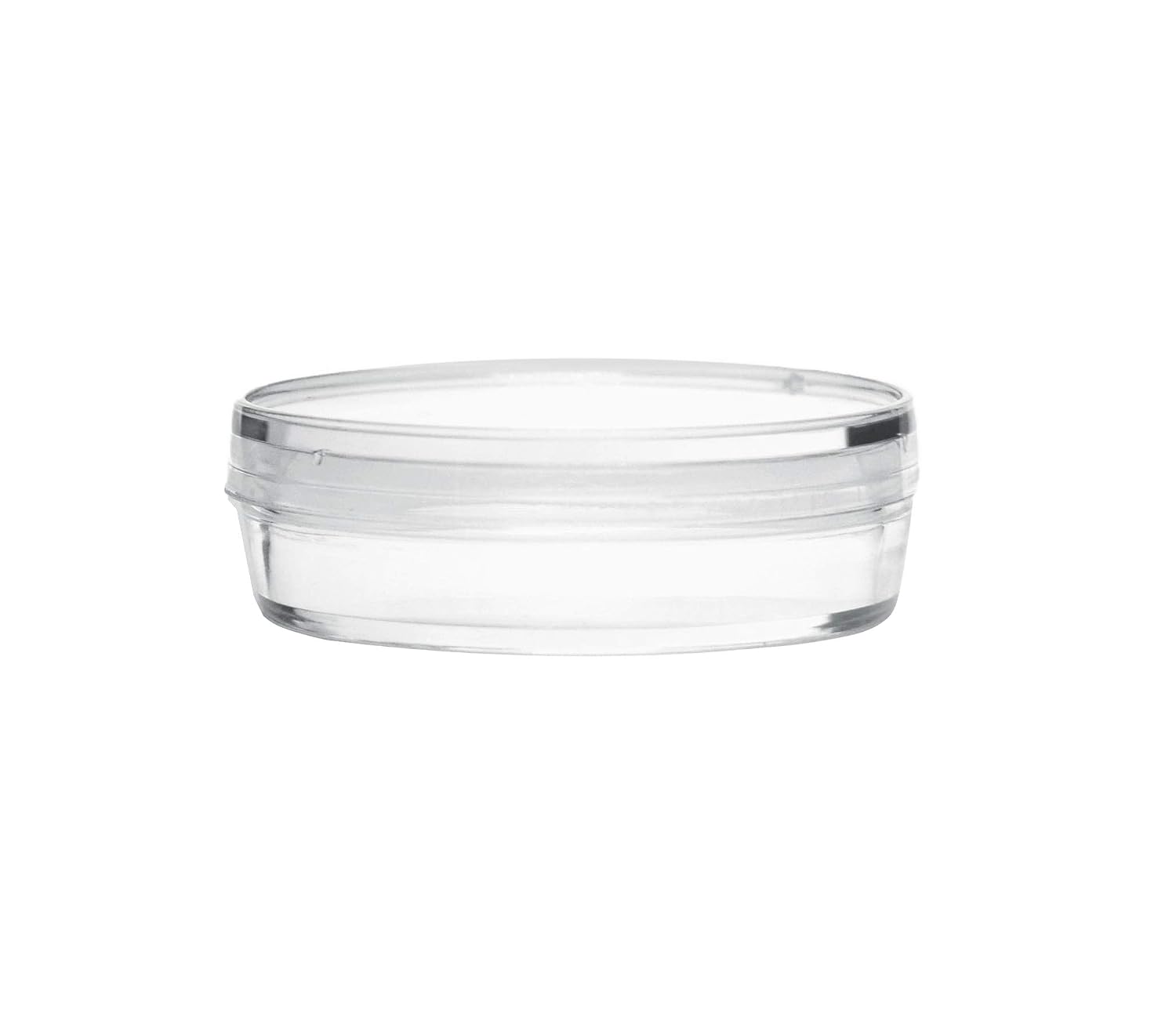 EISCO 25PK Disposable Petri Dish with Lid - Sterile - 35x15mm - Polystyrene - Triple Vented - Transparent