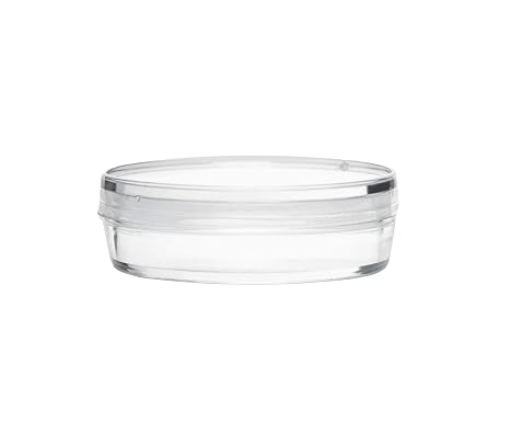EISCO Disposable Petri Dish with Lid - Sterile - 35x15mm - Polystyrene - Triple Vented - Transparent