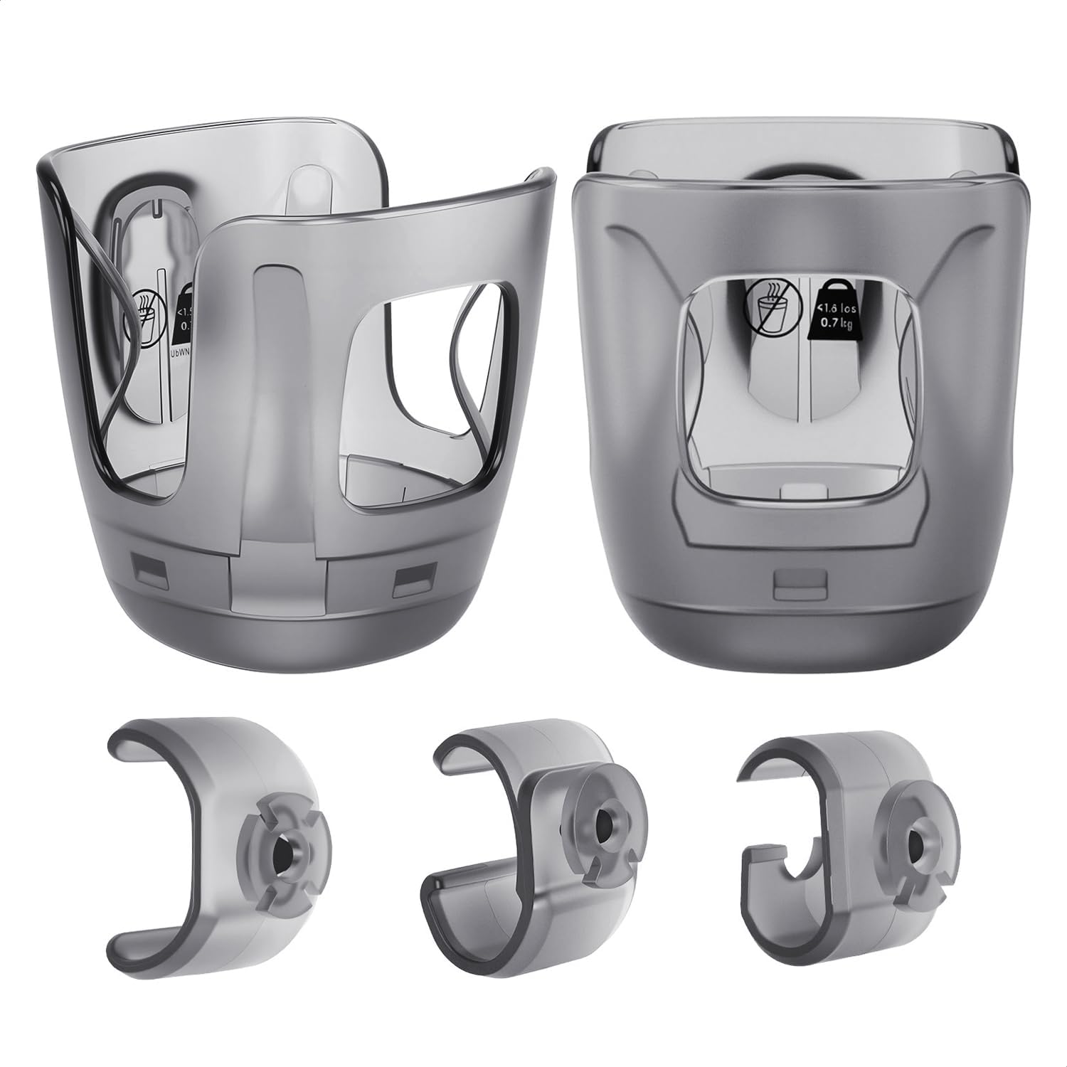 2 Pack - Stroller Cup Holder, Baby Cup Holder Compatible with UPPAbaby Vista, Cruz and Minu Strollers – Fits Most Cup Sizes, Quick-Release Design