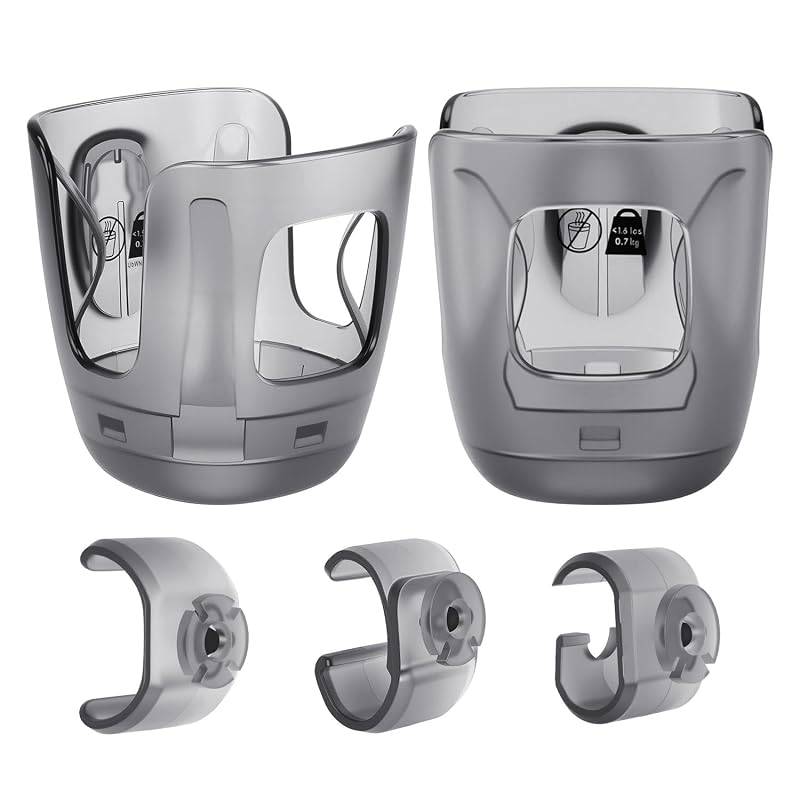 2 Pack - Stroller Cup Holder, Baby Cup Holder Compatible with UPPAbaby Vista, Cruz and Minu Strollers – Fits Most Cup Sizes, Quick-Release Design